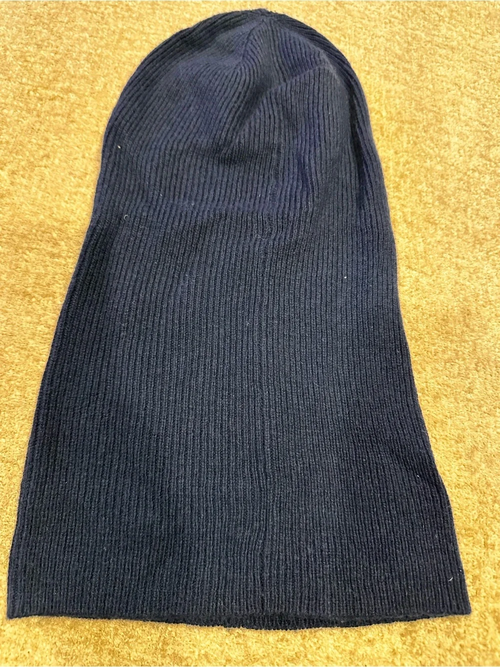 Kids Navy Knit Balaclava with White Face Detail